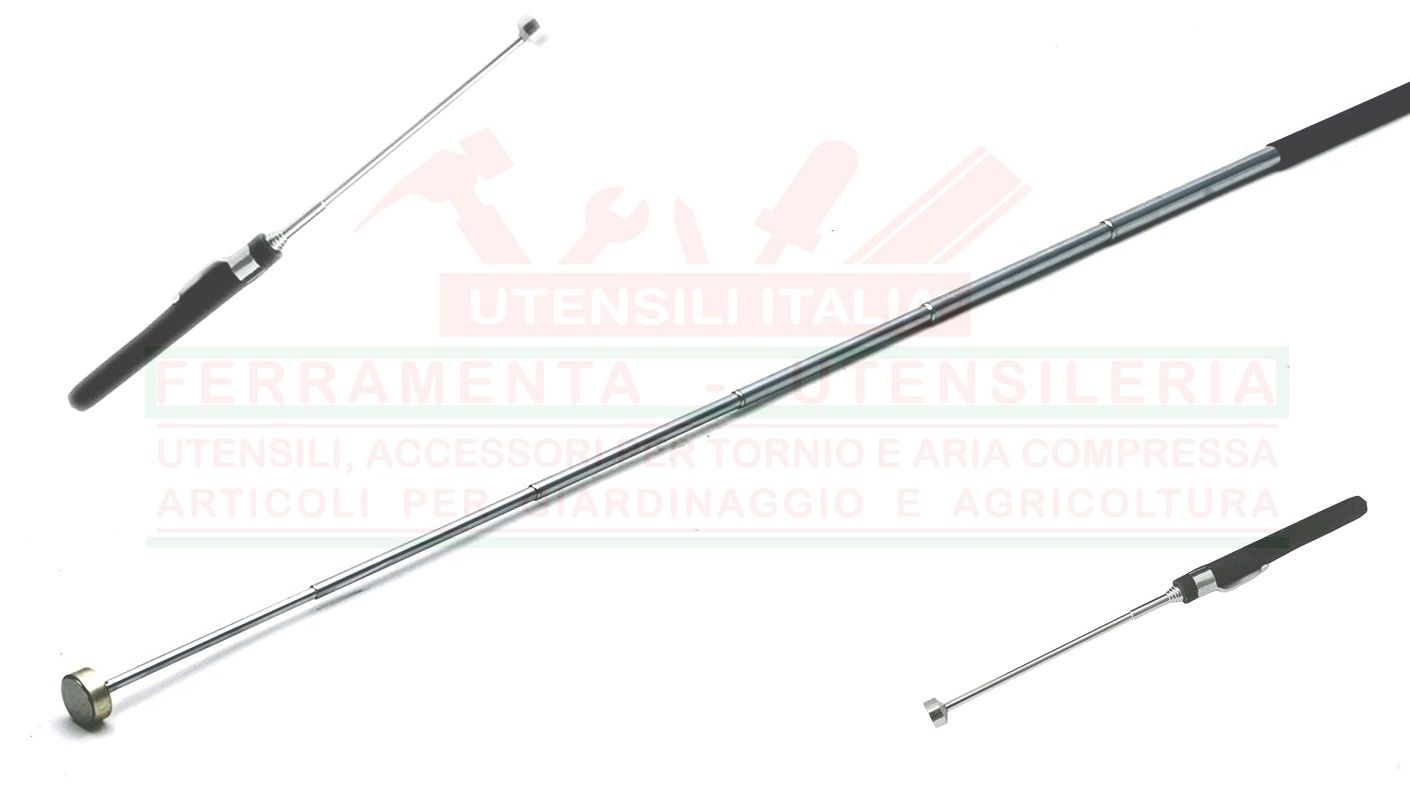 Set Da 3 Calamite Telescopiche 60 Cm – Portata 1,5 / 3 / 5 Lb, Con Manico Antiscivolo, Per Recupero Metalli