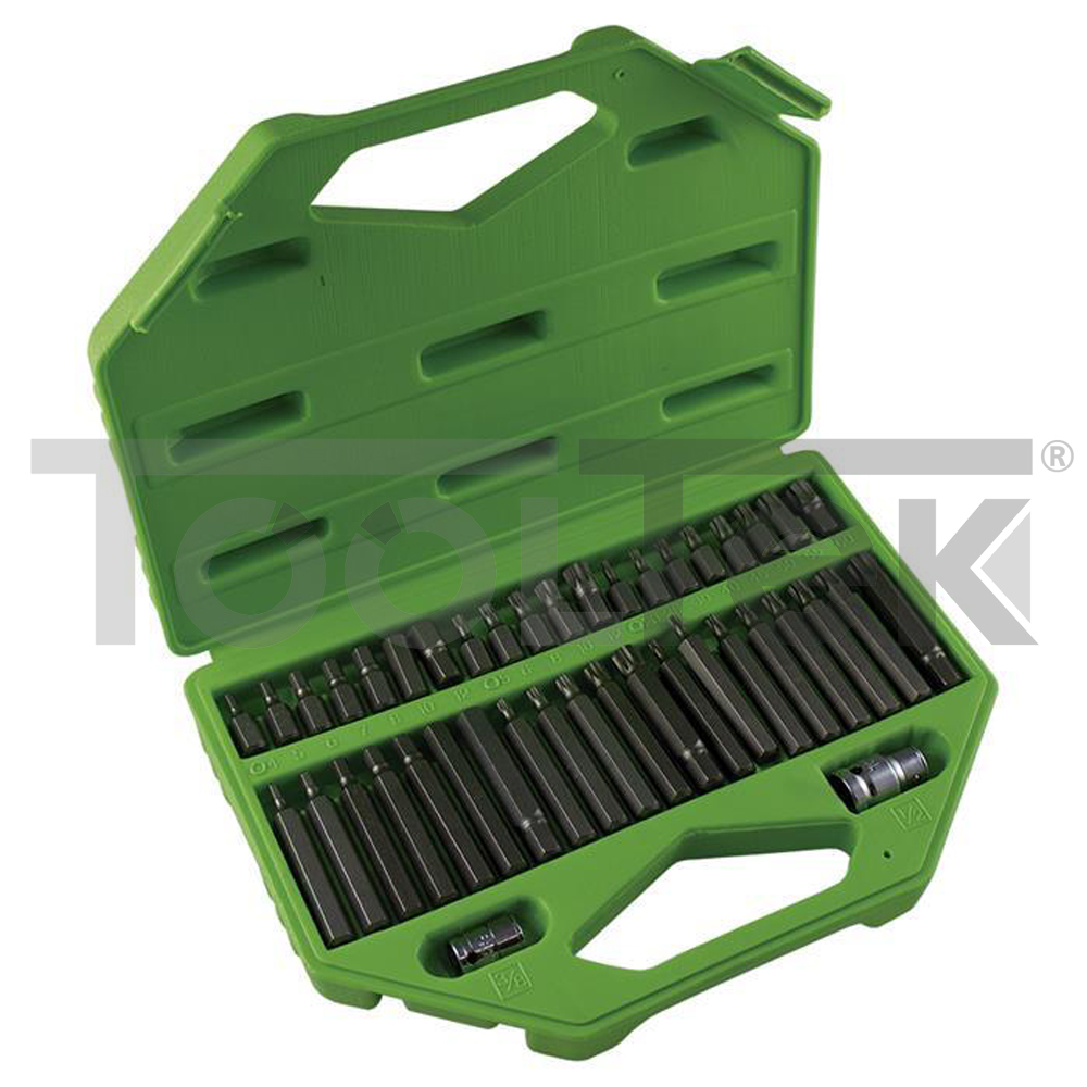 Set 54 Inserti Portainserti Torx, EXA, XZN &ndash; Lunghi E Corti &ndash; Cassetta Inclusa