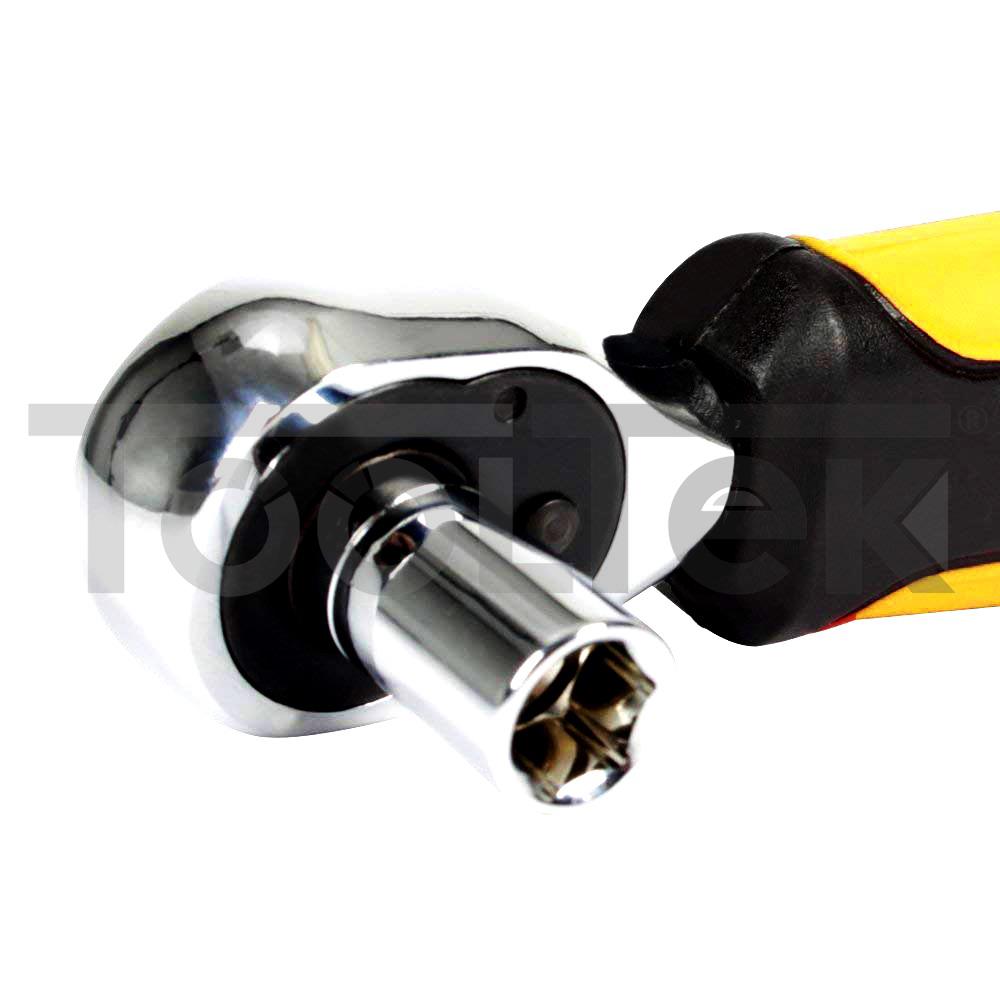 MINI CHIAVE A CRICCHETTO REVERSIBILE 72 DENTI 1/4" PORTA INSERTI TOOLTEK 2 MINI CHIAVE A CRICCHETTO REVERSIBILE 72 DENTI 1/4" PORTA INSERTI TOOLTEK