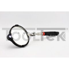 SPECCHIO TELESCOPICO LED ISPEZIONE SPECCHIETTO LUCE ALLUNGABILE SNODATO TOOLTEK