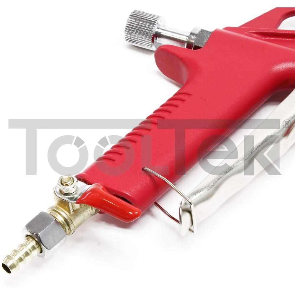 PISTOLA AEROGRAFO ARIA SERBATOIO ALLUMINIO INTONACO VERNICE 5lt 4,6,8mm TOOLTEK 3 PISTOLA AEROGRAFO ARIA SERBATOIO ALLUMINIO INTONACO VERNICE 5lt 4,6,8mm TOOLTEK