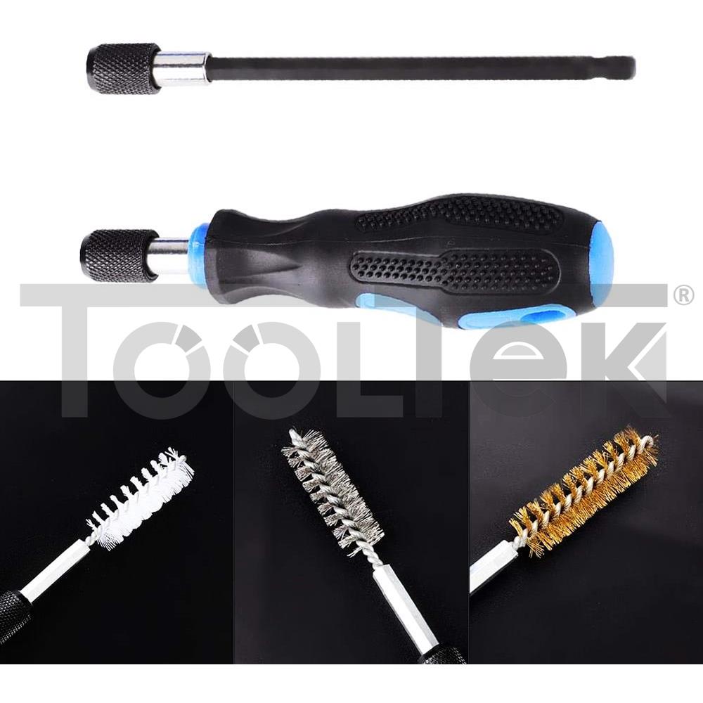 SET 38pz SPAZZOLE METALLICHE PULIZIA TUBI CILINDRI ATTACCO 1/4" ESAGONALE TOOLTEK 3 SET 38pz SPAZZOLE METALLICHE PULIZIA TUBI CILINDRI ATTACCO 1/4" ESAGONALE TOOLTEK