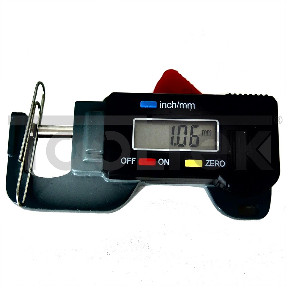 CALIBRO SPESSIMETRO MISURATORE SPESSORE RAPIDO DIGITALE 0-12,7mm TOOLTEK 2 CALIBRO SPESSIMETRO MISURATORE SPESSORE RAPIDO DIGITALE 0-12,7mm TOOLTEK