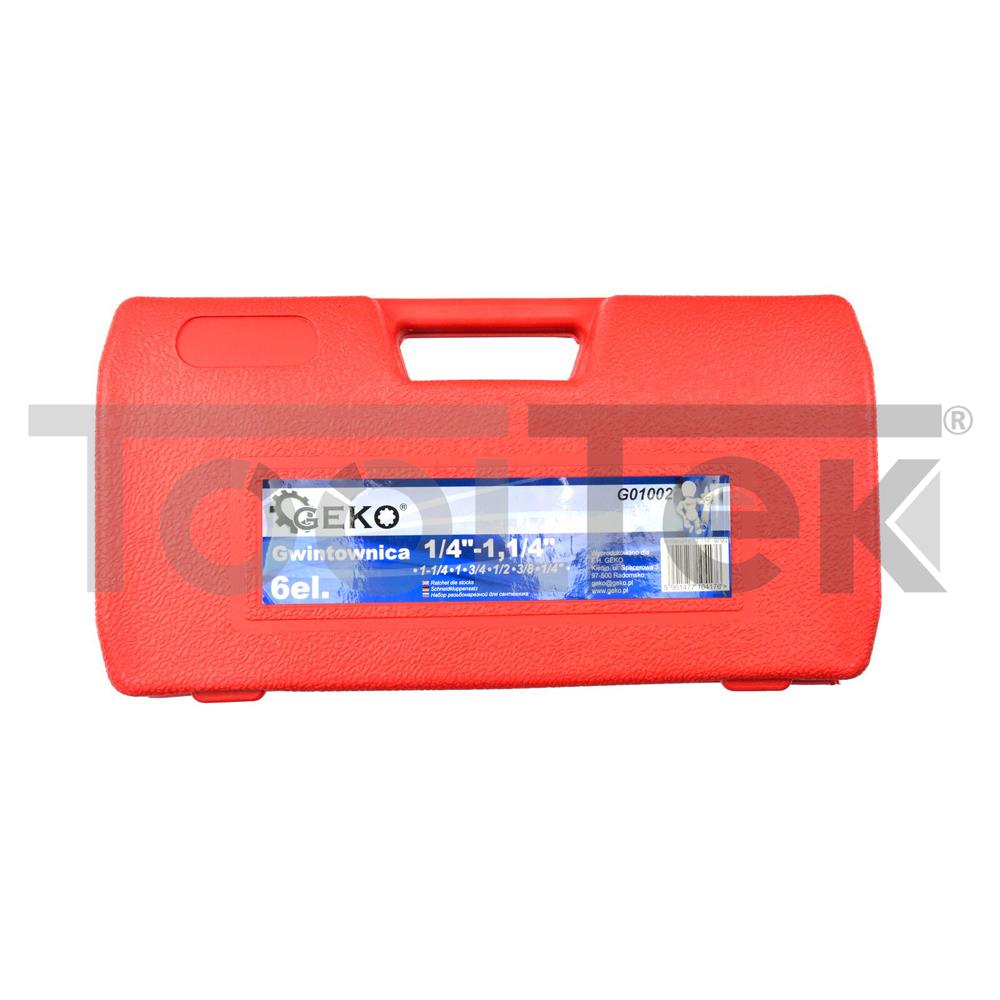 GEKO G01002 SET FILIERA PER TUBI IDRAULICI 6pz TOOLTEK 7 GEKO G01002 SET FILIERA PER TUBI IDRAULICI 6pz TOOLTEK