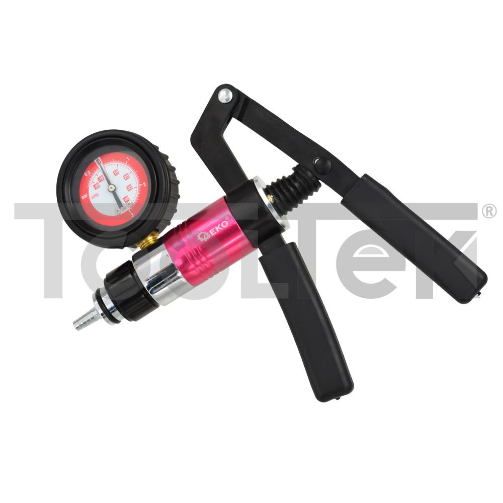 GEKO G01155 SPURGO FRENI TESTER POMPA VUOTA AUTO VACUOMETRO TOOLTEK 4 GEKO G01155 SPURGO FRENI TESTER POMPA VUOTA AUTO VACUOMETRO TOOLTEK