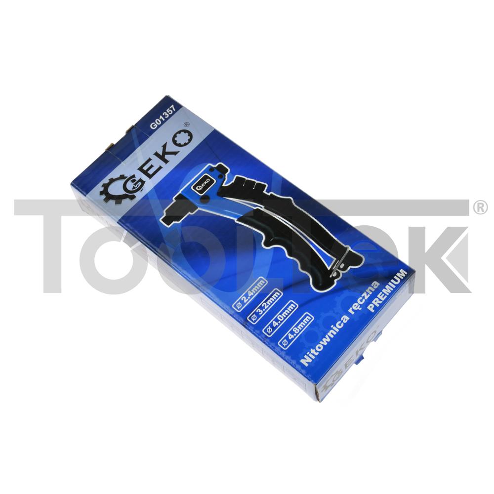 GEKO G01357 PINZA RIVETTATRICE PER RIVETTI CIECHI 2,4-4,8mm TOOLTEK 5 GEKO G01357 PINZA RIVETTATRICE PER RIVETTI CIECHI 2,4-4,8mm TOOLTEK
