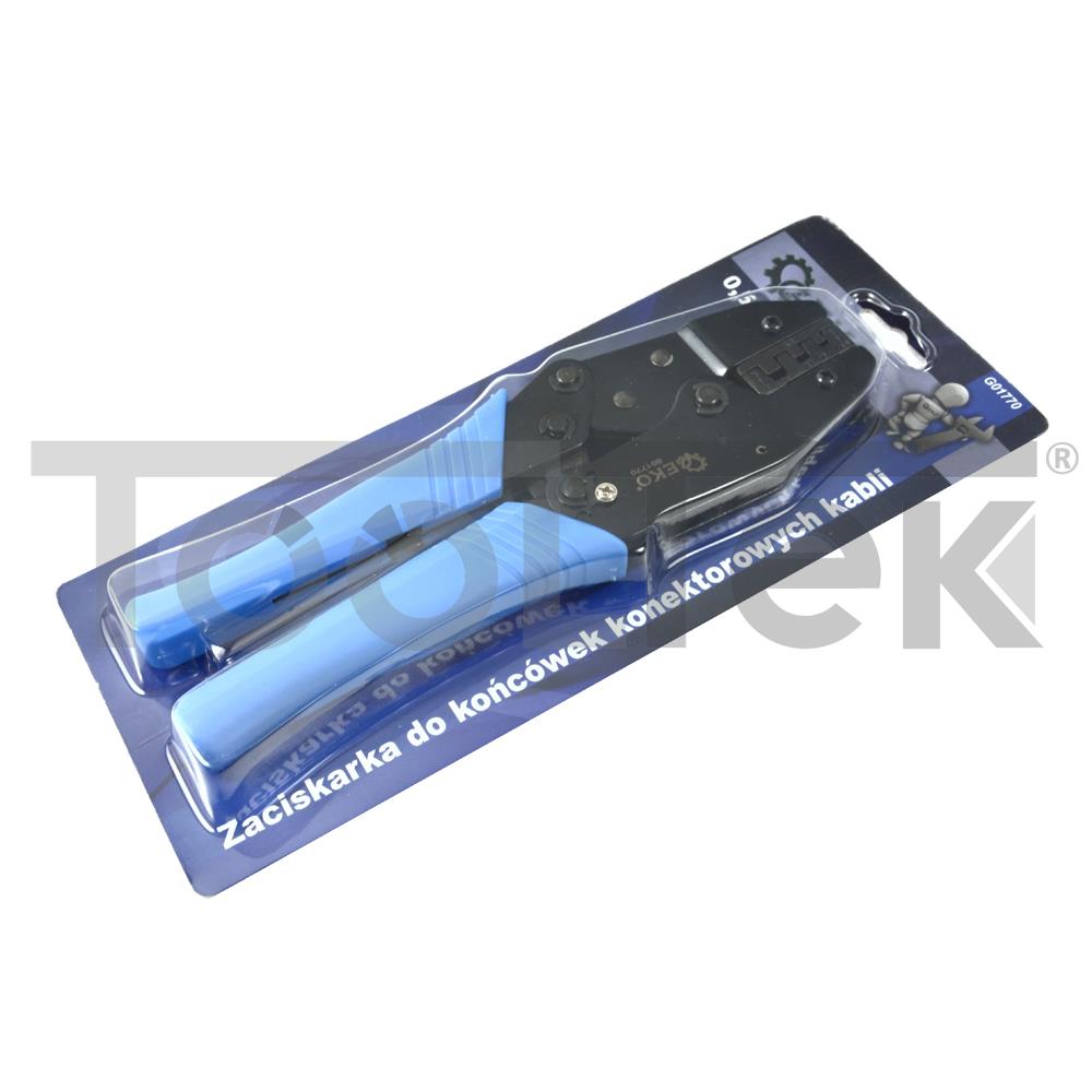 GEKO G01770 PINZA CRIMPATRICE PER CAPICORDA ISOLATI SPELLAFILI CAVO RETE TOOLTEK 4 GEKO G01770 PINZA CRIMPATRICE PER CAPICORDA ISOLATI SPELLAFILI CAVO RETE TOOLTEK