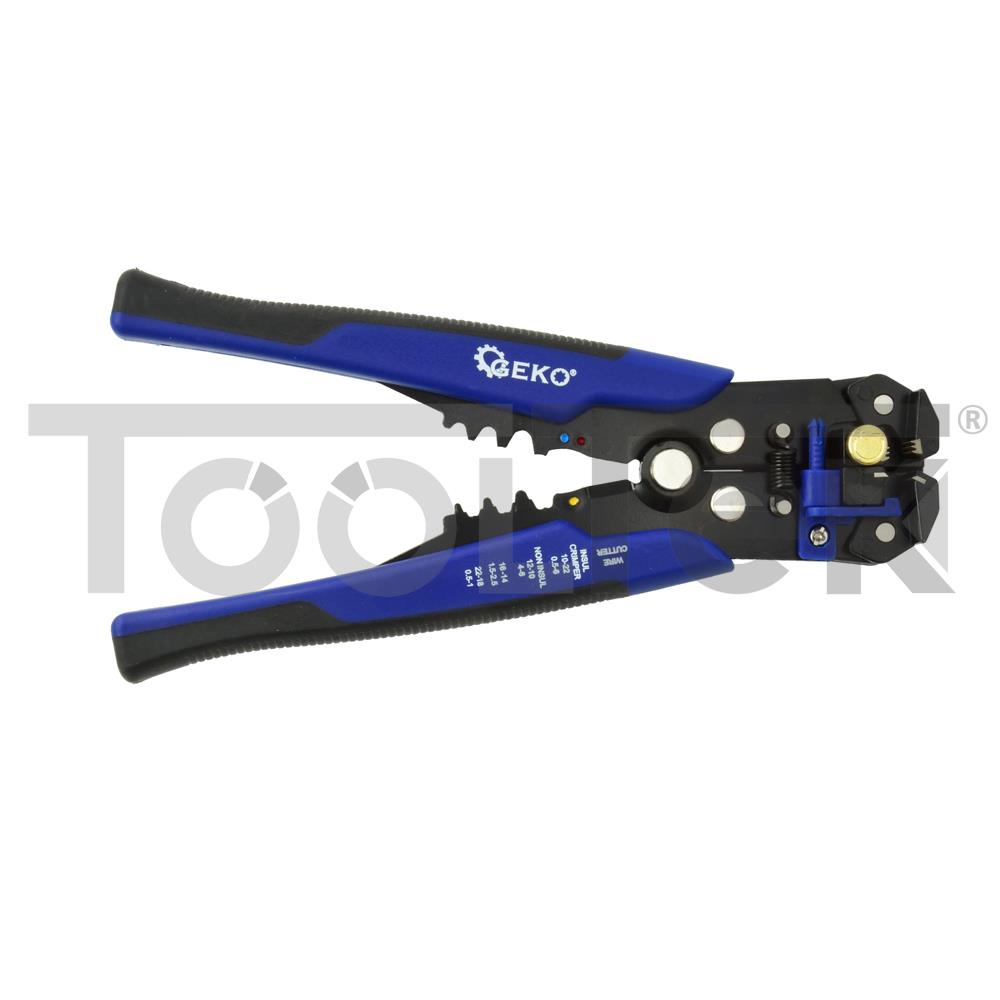 GEKO G01775 PINZA SPELLAFILI TAGLIA AUTOMATICA DA 0,2-6mm SPELLA CAVO TOOLTEK 2 GEKO G01775 PINZA SPELLAFILI TAGLIA AUTOMATICA DA 0,2-6mm SPELLA CAVO TOOLTEK