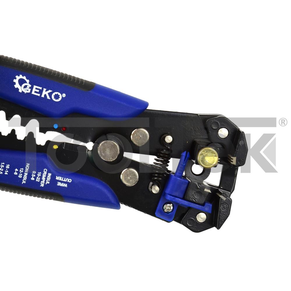 GEKO G01775 PINZA SPELLAFILI TAGLIA AUTOMATICA DA 0,2-6mm SPELLA CAVO TOOLTEK 3 GEKO G01775 PINZA SPELLAFILI TAGLIA AUTOMATICA DA 0,2-6mm SPELLA CAVO TOOLTEK