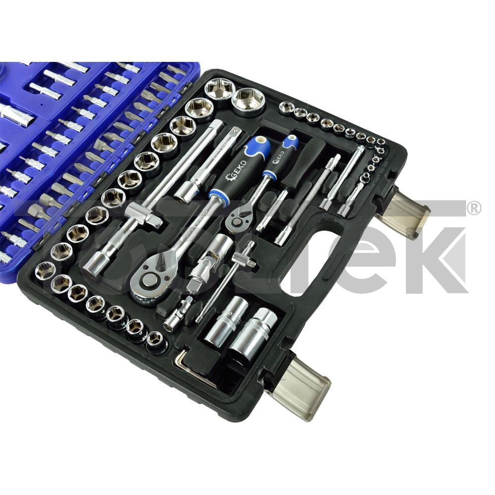GEKO G10100 KIT CHIAVI BUSSOLA 94pz CHIAVE A CRICCHETTO BUSSOLE TOOLTEK 8 GEKO G10100 KIT CHIAVI BUSSOLA 94pz CHIAVE A CRICCHETTO BUSSOLE TOOLTEK