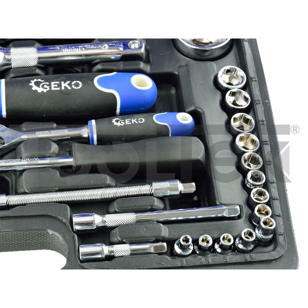 GEKO G10100 KIT CHIAVI BUSSOLA 94pz CHIAVE A CRICCHETTO BUSSOLE TOOLTEK 4 GEKO G10100 KIT CHIAVI BUSSOLA 94pz CHIAVE A CRICCHETTO BUSSOLE TOOLTEK
