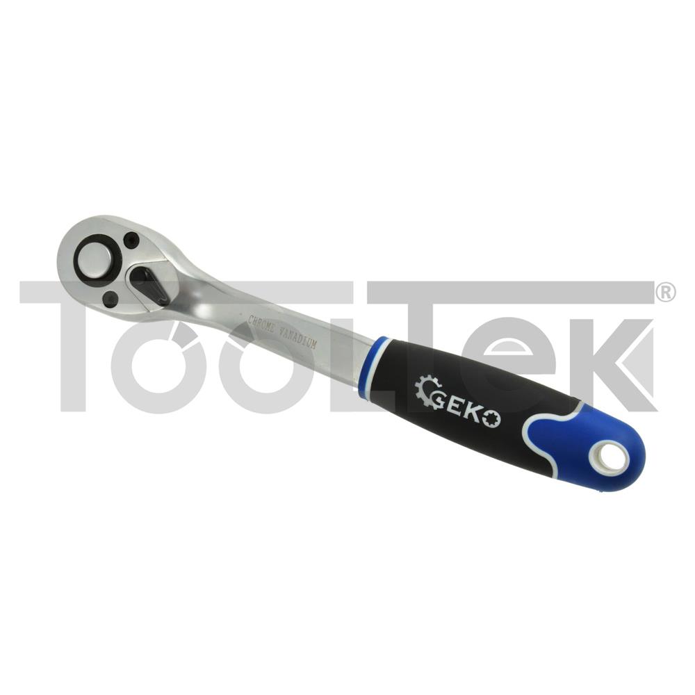 GEKO G10140 CHIAVE CRICCHETTO REVERSIBILE PER BUSSOLE 1/4" TOOLTEK 2 GEKO G10140 CHIAVE CRICCHETTO REVERSIBILE PER BUSSOLE 1/4" TOOLTEK