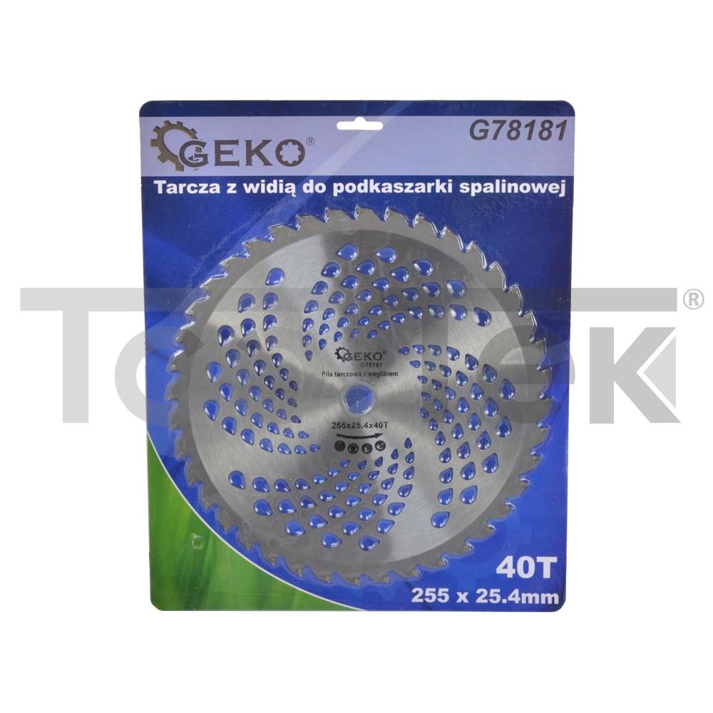 GEKO G78181 DISCO DECESPUGLIATORE LAMA TAGLIAERBA 40 DENTI WIDIA TOOLTEK 3 GEKO G78181 DISCO DECESPUGLIATORE LAMA TAGLIAERBA 40 DENTI WIDIA TOOLTEK
