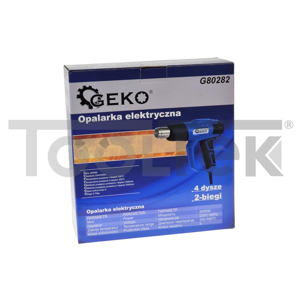GEKO G80282 PISTOLA TERMICA SVERNICIATORE AD ARIA CALDA 2000W TOOLTEK 7 GEKO G80282 PISTOLA TERMICA SVERNICIATORE AD ARIA CALDA 2000W TOOLTEK