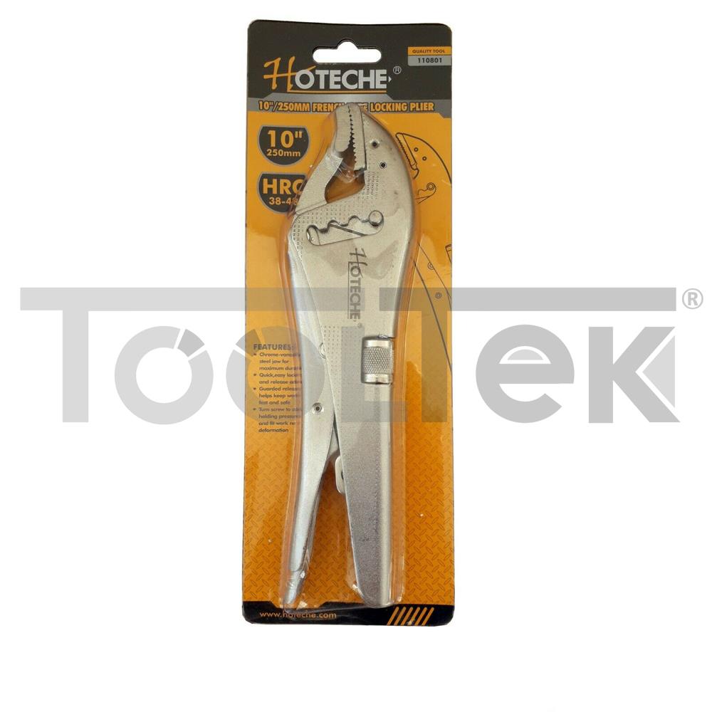 PINZA GRIP A SCATTO AUTOBLOCCANTE A PRESSIONE REGOLABILE 250mm TOOLTEK 3 PINZA GRIP A SCATTO AUTOBLOCCANTE A PRESSIONE REGOLABILE 250mm TOOLTEK