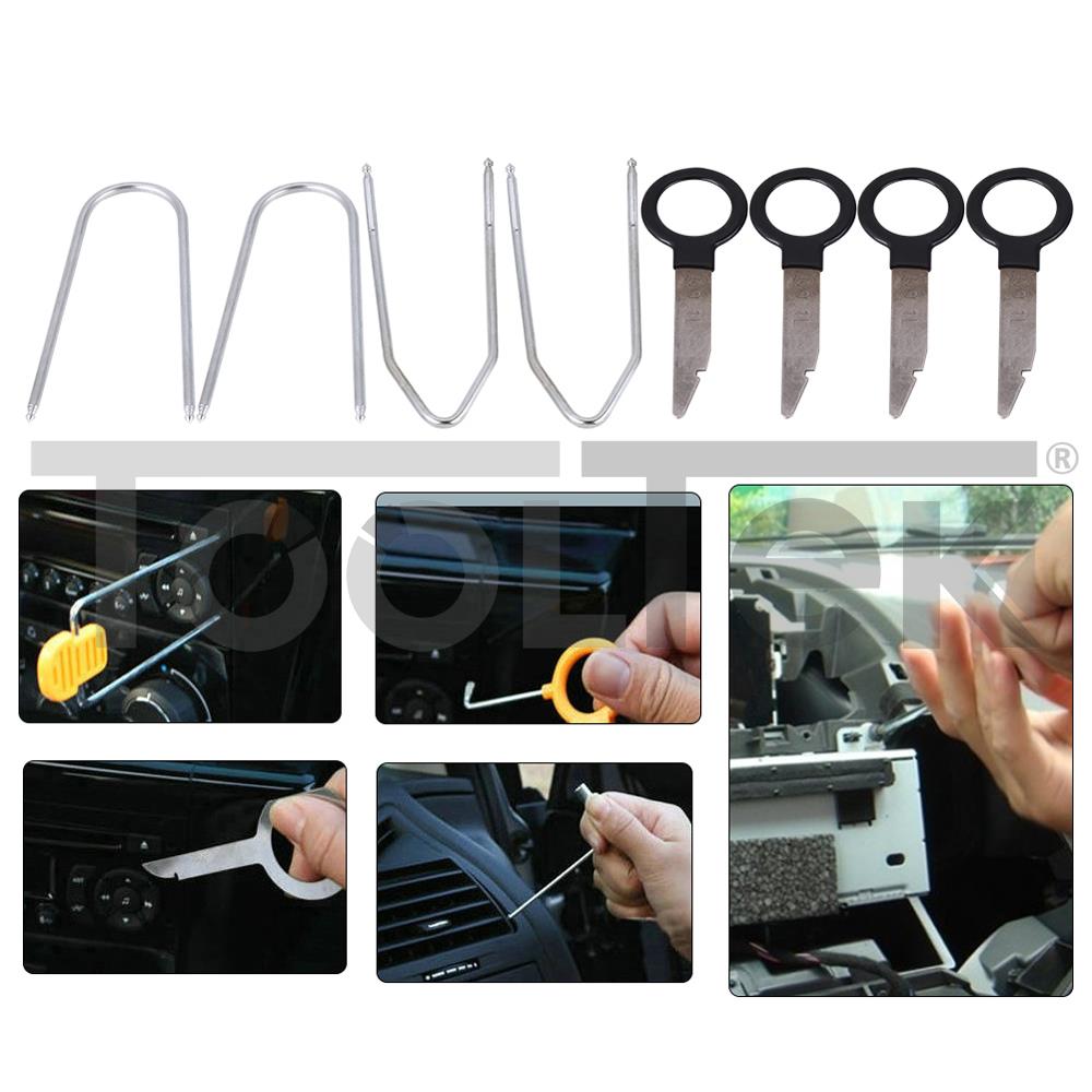 KIT 20pz PER RIMOZIONE ISTALLAZIONE MONTAGGIO STEREO AUTORADIO TOOLTEK 2 KIT 20pz PER RIMOZIONE ISTALLAZIONE MONTAGGIO STEREO AUTORADIO TOOLTEK