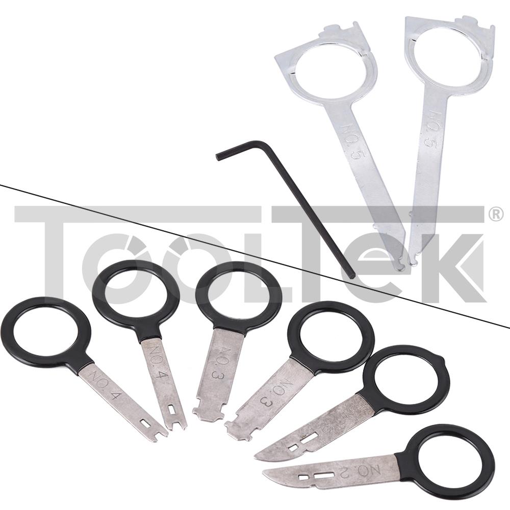 KIT 20pz PER RIMOZIONE ISTALLAZIONE MONTAGGIO STEREO AUTORADIO TOOLTEK 13 KIT 20pz PER RIMOZIONE ISTALLAZIONE MONTAGGIO STEREO AUTORADIO TOOLTEK