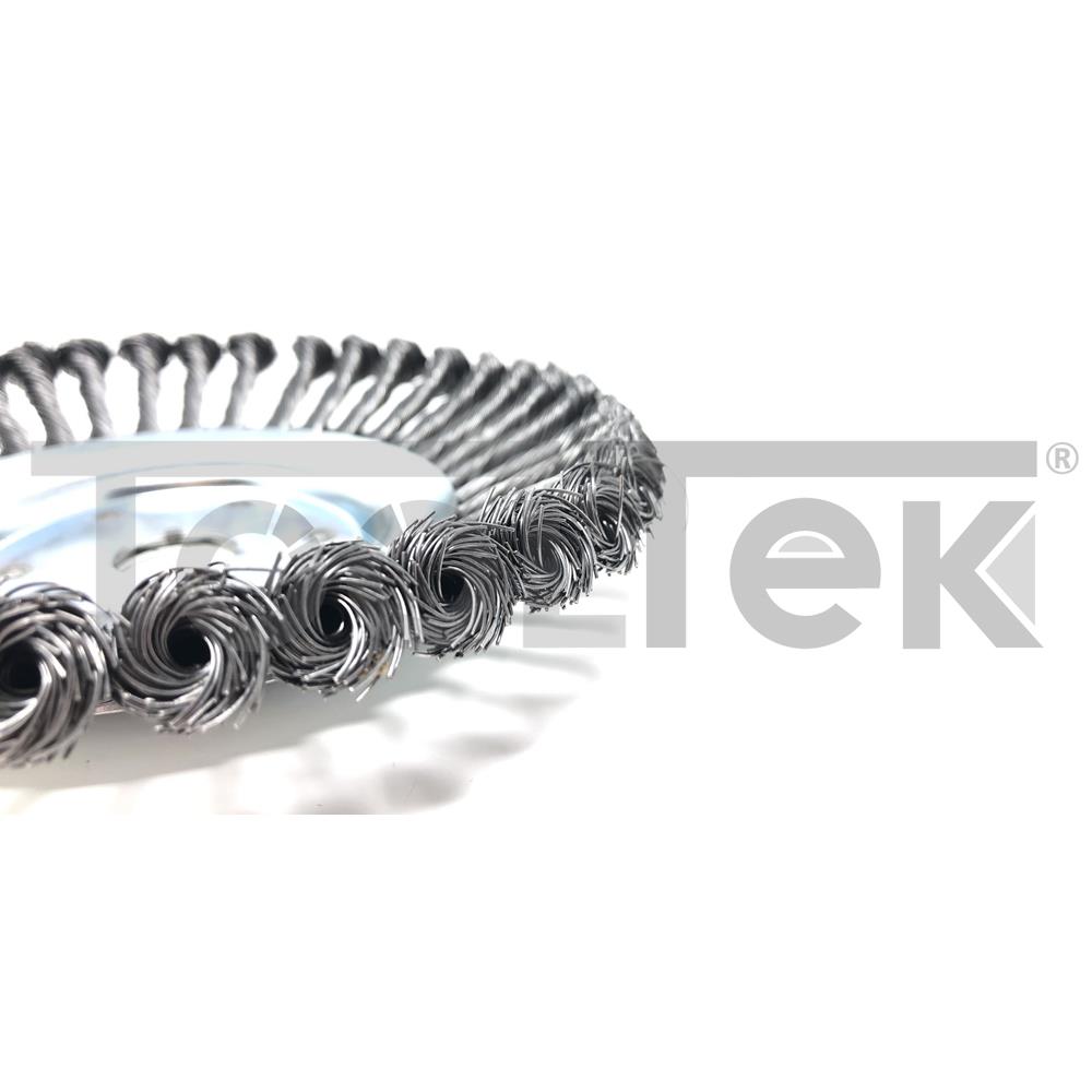 TESTA TESTINA SPAZZOLA PER DECESPUGLIATORE FILI METALLICI ACCIAIO 200mm TOOLTEK 3 TESTA TESTINA SPAZZOLA PER DECESPUGLIATORE FILI METALLICI ACCIAIO 200mm TOOLTEK
