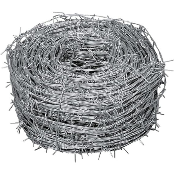 Filo Spinato Plastificato Verde Per Recinzioni - Rotolo Da 100 Metri, Diametro 2.2 Mm, Acciaio Ad Alta Sicurezza