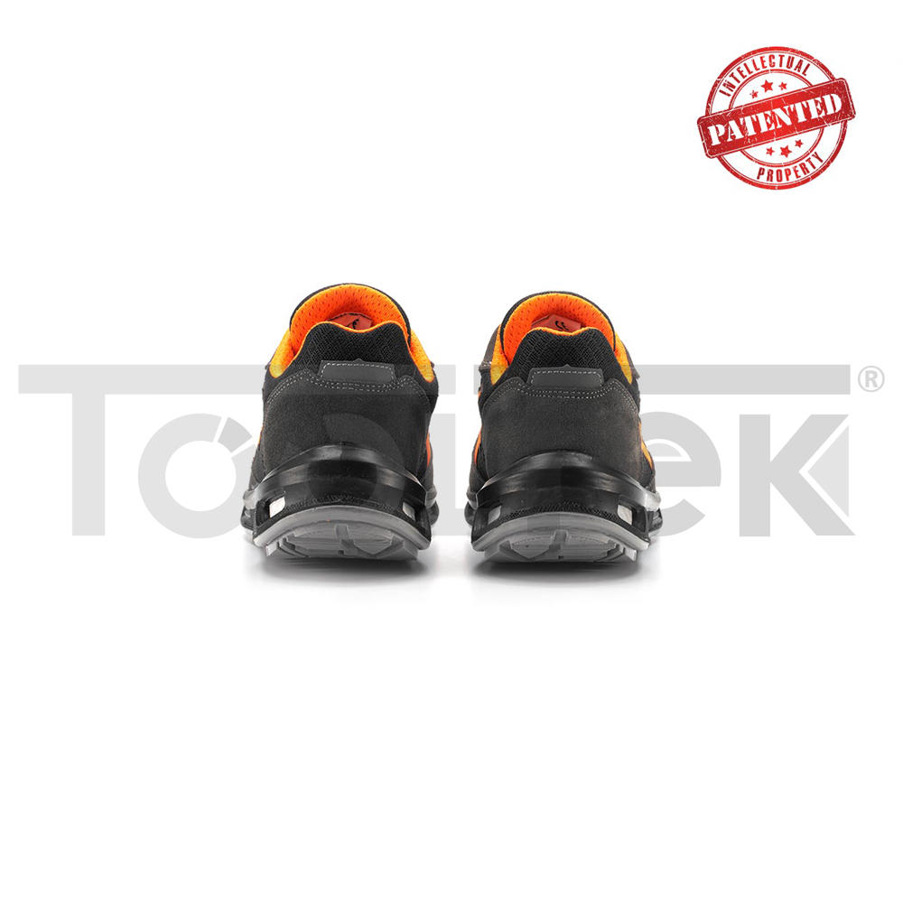 paio-di-scarpe antinfortunistiche-upower-modello-orange-linea-redlion-vista-retro