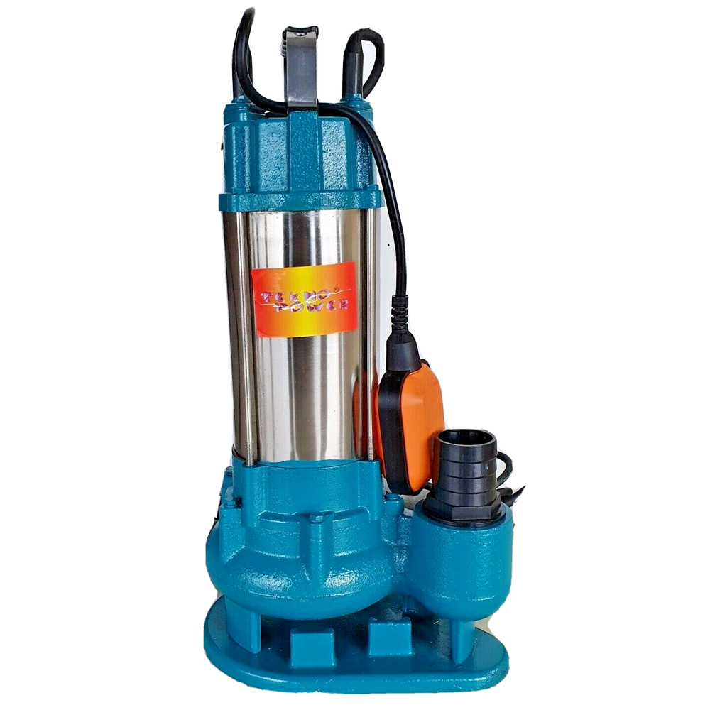 POMPA SOMMERSA IMMERSIONE 1.5HP GHISA ACCIAIO INOX ACQUE SCURE 1.1KW, Tooltek