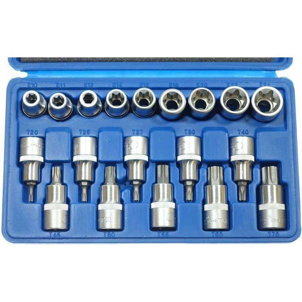 Punta Torx T30 Per Cacciaviti A Bussola 1/4" - Aerzetix C2168 - Inseritore Esagonale In Acciaio CrV, Qualità Professionale