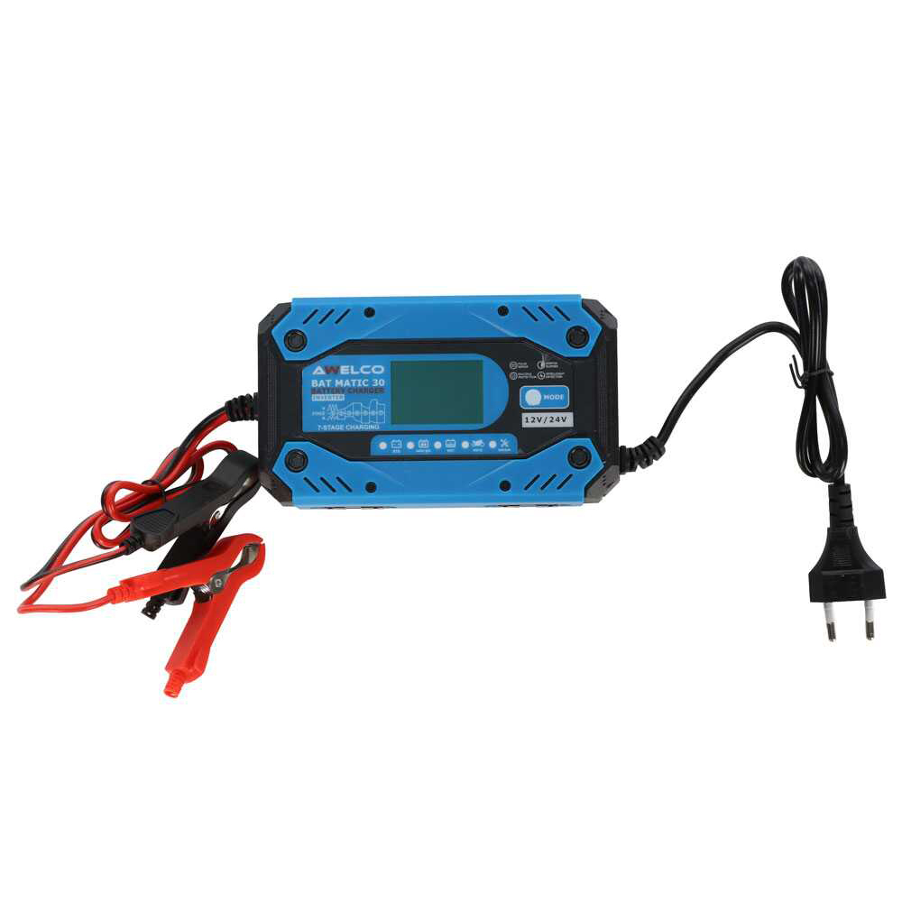 HQ BAT-LEAD-C10HQ Caricabatterie Per Batterie Al Piombo 2/6/12V DC – 600mA, Protezione Inversione Polarità